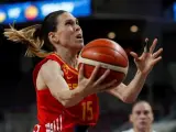 Anna Cruz, con la selección española en el Eurobasket 2019