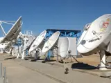 Centro de seguimiento de satélites de Hispasat en arganda del rey (Madrid).