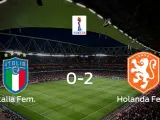 Holanda vence 0-2 a Italia en los cuartos de final