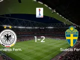 Suecia vence 1-2 a Alemania en los cuartos de final