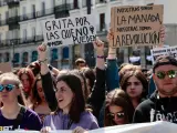 Manifestación contra la sentencia de La Manada de la Audiencia de Navarra.