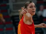 Marta Xargay, en un partido con España en el Eurobasket femenino.