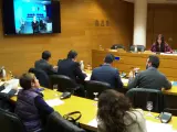 En la televisión, Álvaro Perez 'El Bigotes' comparece sobre el 'caso Taula' en las Cortes Valencianas.
