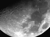 Imagen de la Luna tomada desde el telescopio de la Universidad Julius Maximilians de Wurzburgo.