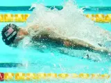 Caeleb Dressel, durante la prueba de 100 metros mariposa de los Mundiales de natación de Gwangju 2019.