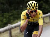 Egan Bernal, en la penúltima etapa del Tour de Francia 2019.
