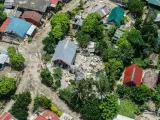 Casas dañadas tras el terremoto en Batanes.