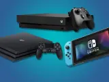 La consolas Nintendo Switch, PS4 y Xbox One.