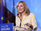 La candidata del PP al Congreso por Madrid, Ana Beltrán, en el mitin electoral del Partido Popular en el Hotel Las Artes - Paseo de las Artes, Pinto (Madrid)