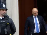 El ministro de Interior británico, Sajid Javid, a su salida del número 10 de Downing Street.