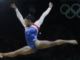 Simone Biles, en los Juegos Olímpicos de Río 2016.