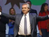 Alberto Fernández (Frente de Todos) durante el cierre de campaña de las primarias argentinas.