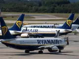 Aviones de la compa&iacute;a Ryanair.