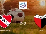 El Independiente gana 2-0 frente al Colón
