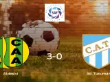 Sólido triunfo para el equipo local: Aldosivi 3-0 Atlético Tucumán