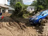 Daños por las tormentas en Las Navas del Marqués (Ávila)