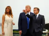 Macron junto a Trump tras su reunión en el G7. / EFE