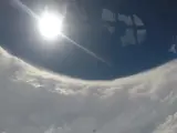 Imagen del ojo del huracan Dorian tomada desde un avion 'cazatormentas'.