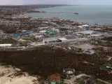 Fotografía aérea de los daños causadaos por Dorian en la isla de Great Abaco (Bahamas).