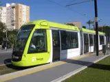 Un tranvía de Murcia.
