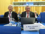 Javier Dies, consejero del CSN a propuesta del PP, en una reunión de la OIEA en 2017.