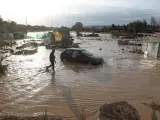 Imagen de las inundaciones provocadas por la gota fría en Arganda del Rey.