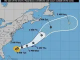 El huracán Humberto se hace más fuerte y grande en su camino a las Bermudas