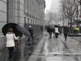 Lluvia en Madrid.