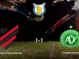 El Athletico Paranaense y el Chapecoense empatan a uno en el Arena da Baixada
