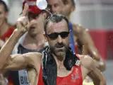 'Chuso' García-Bragado, durante los 50 km marcha del Mundial de atletismo de Doha.