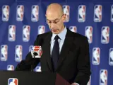 El comisionado de la NBA, Adam Silver.