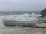 El huracán Lorenzo sacude las Azores.