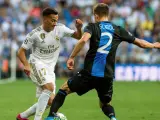 Lucas Vázquez, en el Real Madrid-Brujas.