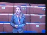 Susana Sumelzo, en la Asamblea Parlamentaria del Consejo de Europa.