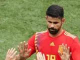 Diego Costa, durante un partido de España en el Mundial de Rusia 2018.