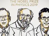 El astrofísico canadiense James Peebles y sus colegas suizos Michel Mayor y Didier Queloz consiguen el Nobel de Física 2019.
