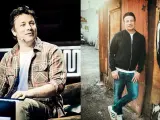 El cocinero Jamie Oliver en mayo y en septiembre.