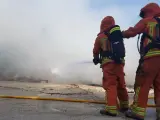 Extinción de un incendio en Guadassuar