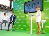 Arbeloa durante el acto con Codere