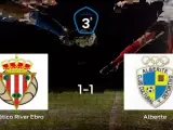 El Atlético River Ebro y el Alberite empatan y suman un punto a su casillero (1-1)