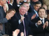 Alex Ferguson, ovacionado en su regreso a Old Trafford.