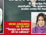 Irene Junquera desvela que tiene un tumor en la cabeza