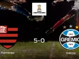 El Flamengo golea al Grêmio en el partido de vuelta de (5-0)