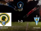 El Alcoyano vence 1-3 en el estadio del Hércules de Alicante B