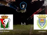 El Real Burgos CF y la Arandina solo suman un punto (1-1)