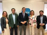 Los 'populares' Margalida Prohens, Biel Company, González Terol, Maria Salom y Javier Bonet