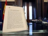 Acta notarial de la exhumación de Franco.