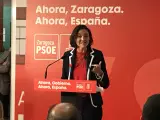 La minsitra de Industria en funciones, Reyes Maroto, ha abierto la campaña del PSOE en Aragón,