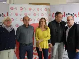 Susana Sumelzo y Miguel Dalmau (PSOE) mantienen un encuentro con los líderes de UGT este jueves en la sede del sindicato.