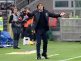 Antonio Conte en un partido del Inter de Milán esta temporada